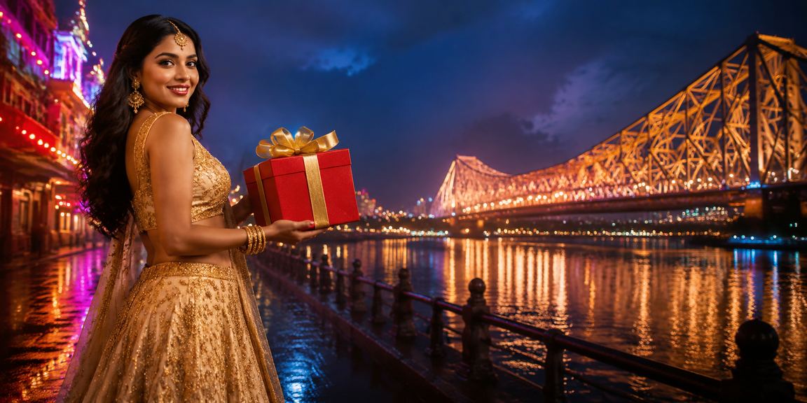 Beautiful Indian woman receiving bonus while playing Teen Patti online in Kolkata